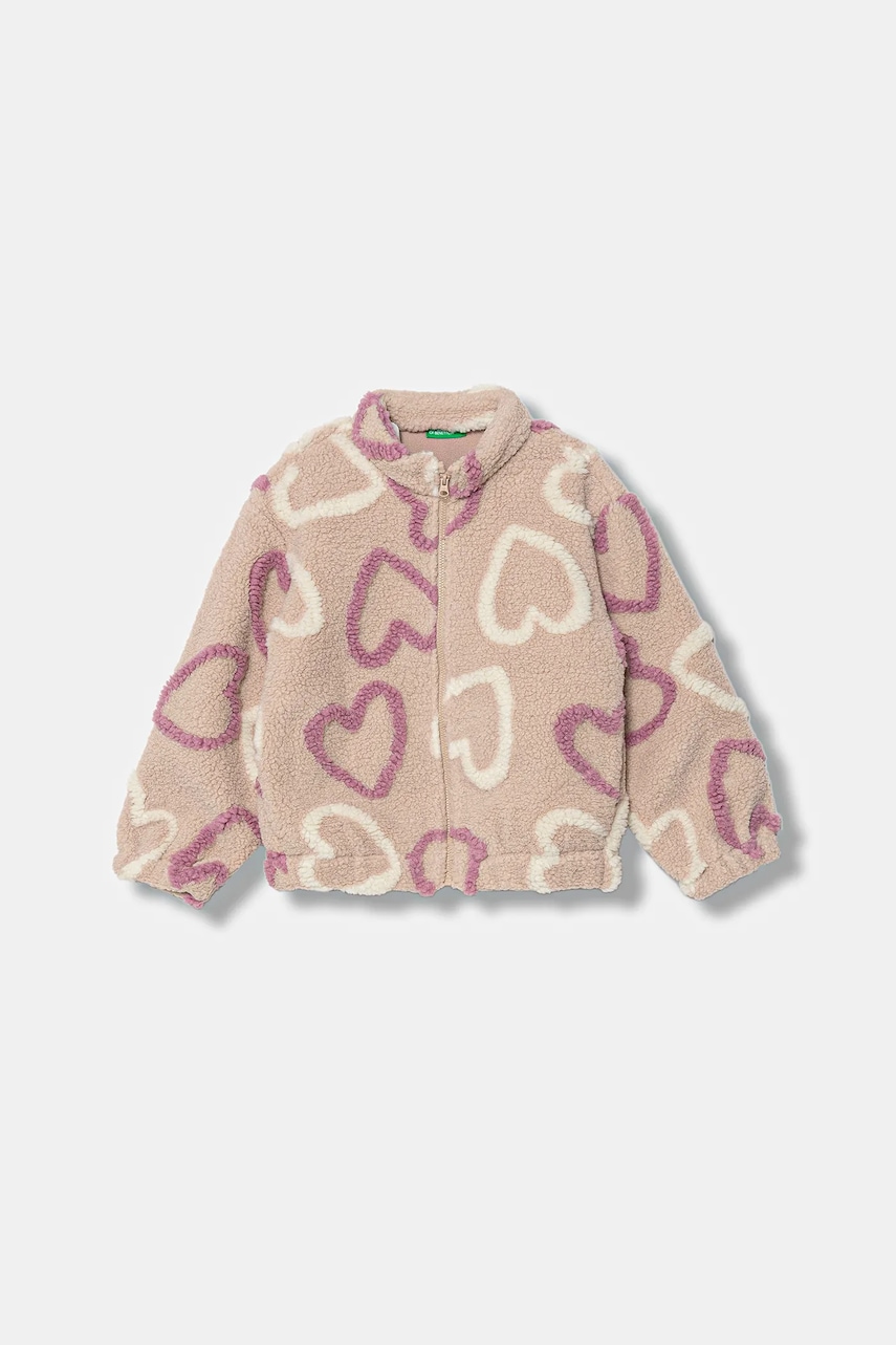 

Детски суичър United Colors of Benetton в розово 345SG5049, Бежов