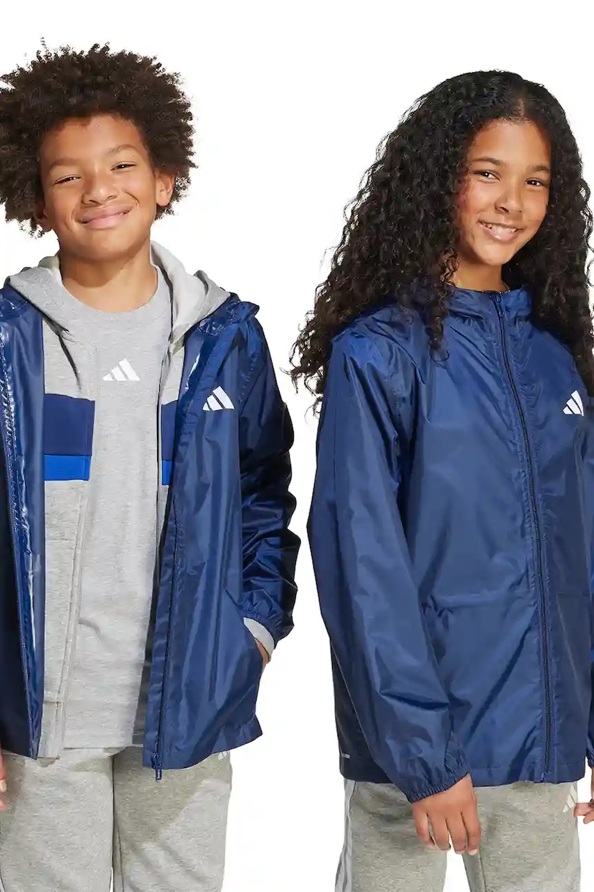 adidas geacă copii culoarea bleumarin, JV5818