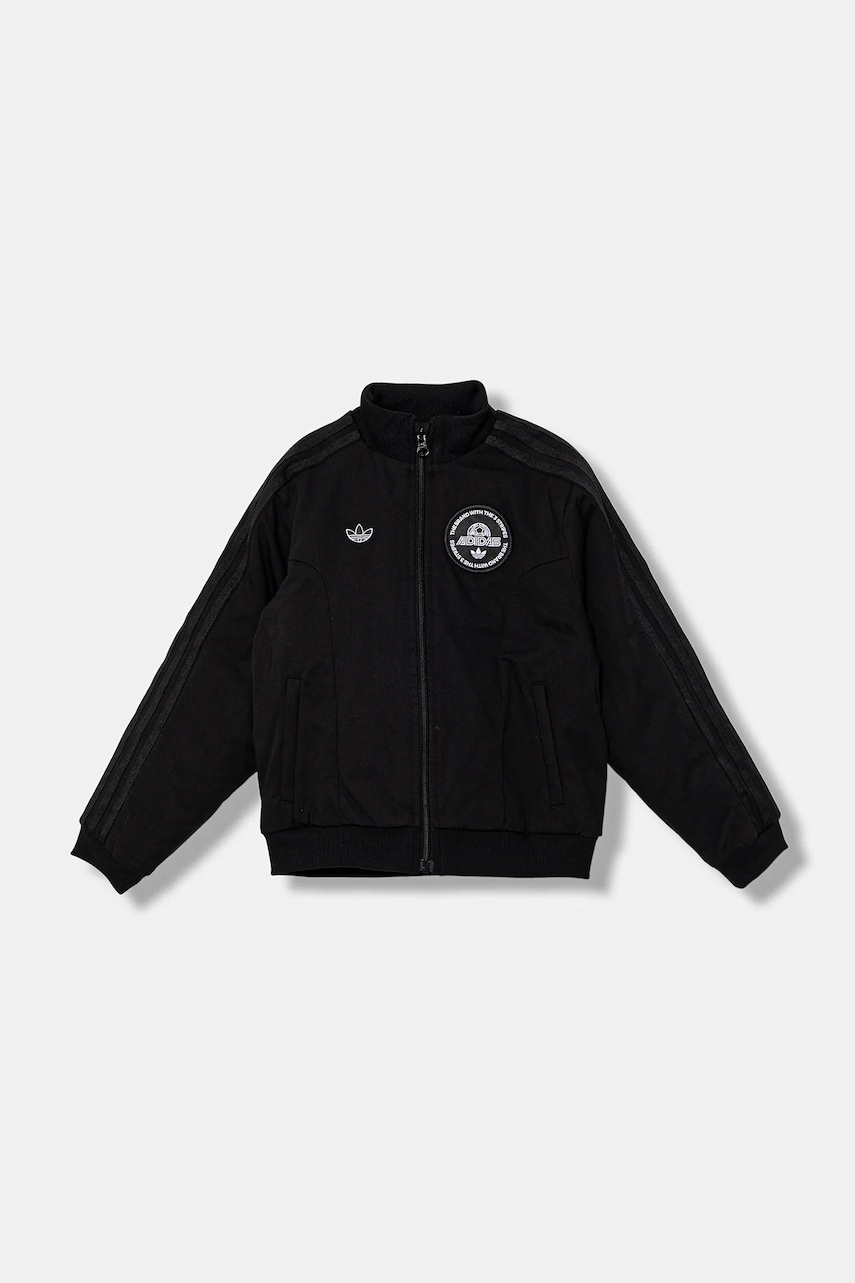 adidas Originals jacheta de bumbac culoarea negru, JV7706