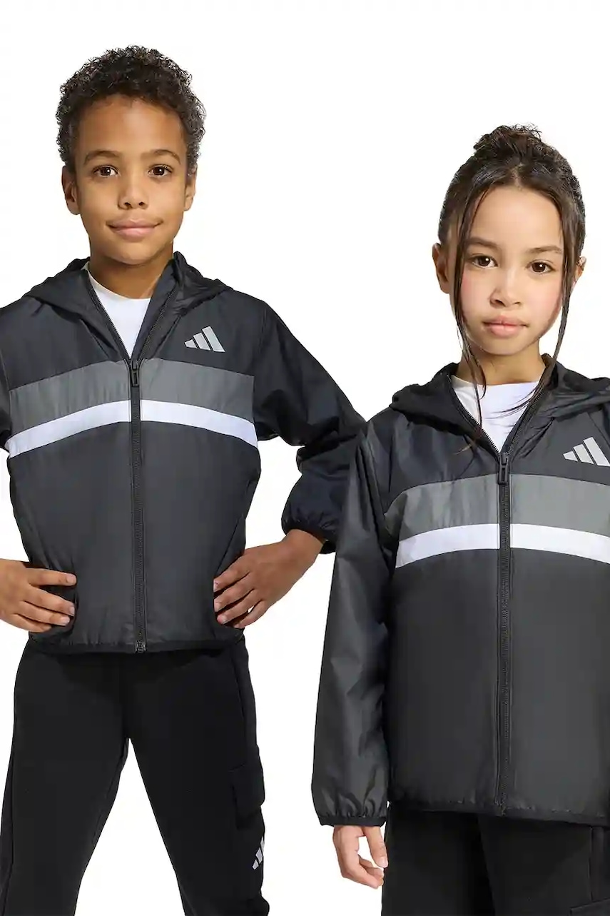 adidas geacă copii culoarea negru, JV9857