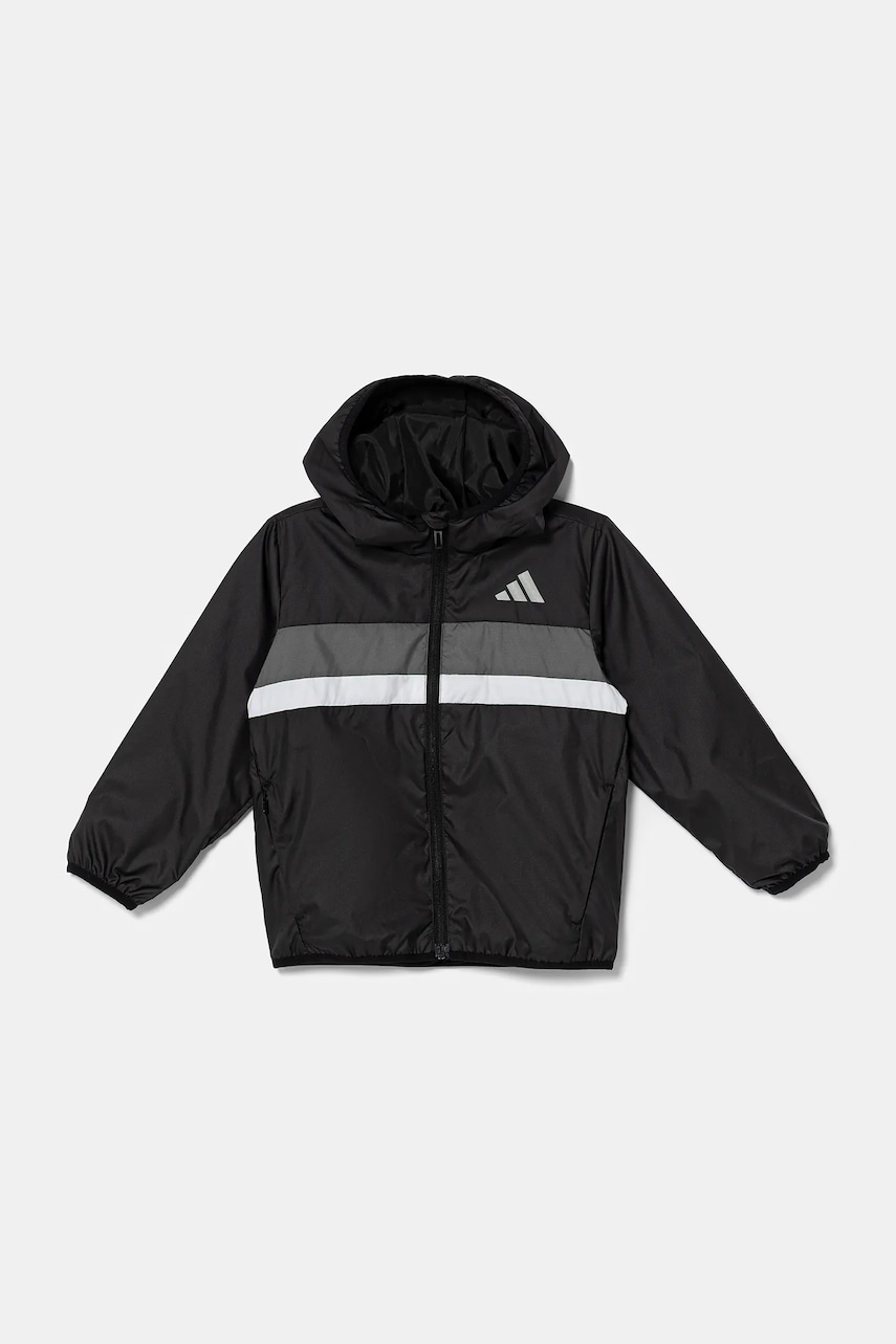 adidas geaca copii culoarea negru, JV9857