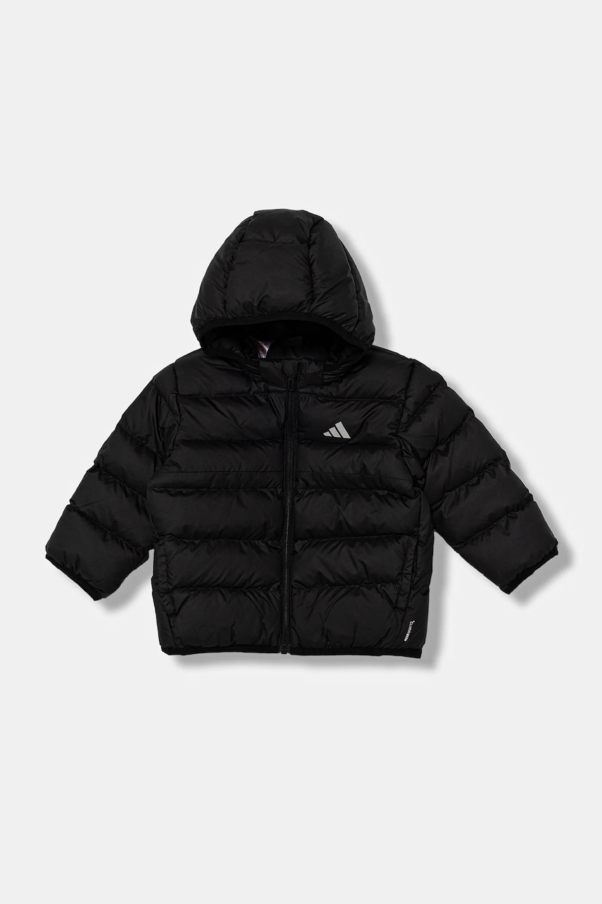 Levně Dětská bunda adidas černá barva, JL7389