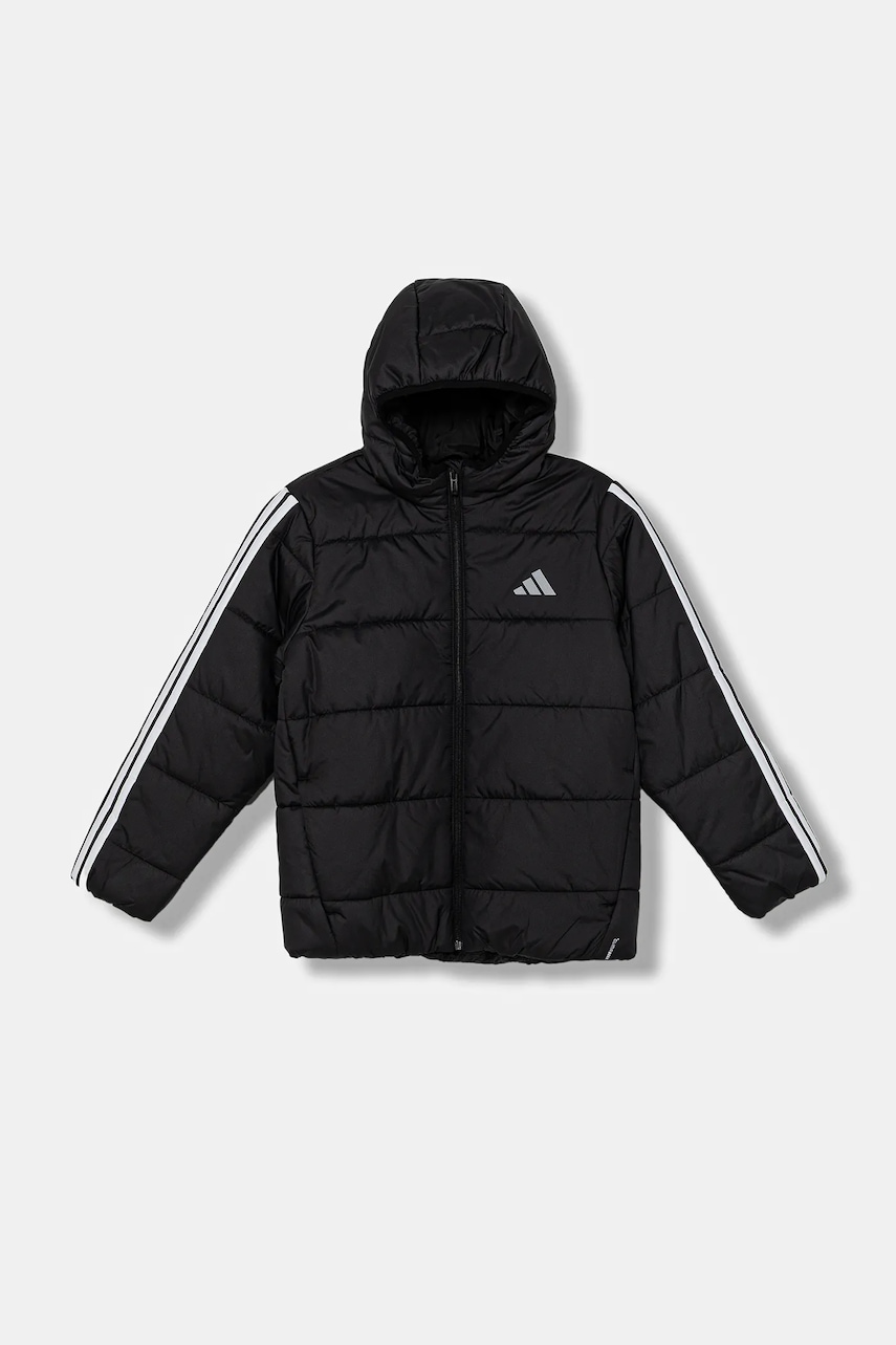 Levně Dětská bunda adidas černá barva, JL7402