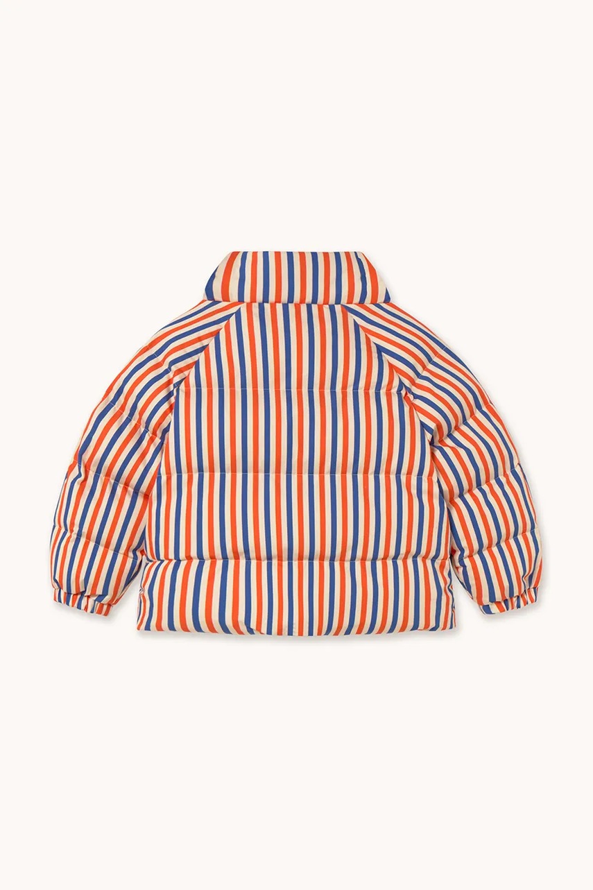 Детская куртка Tinycottons STRIPES SHORT PADDED JACKET цвет оранжевый AW25-146