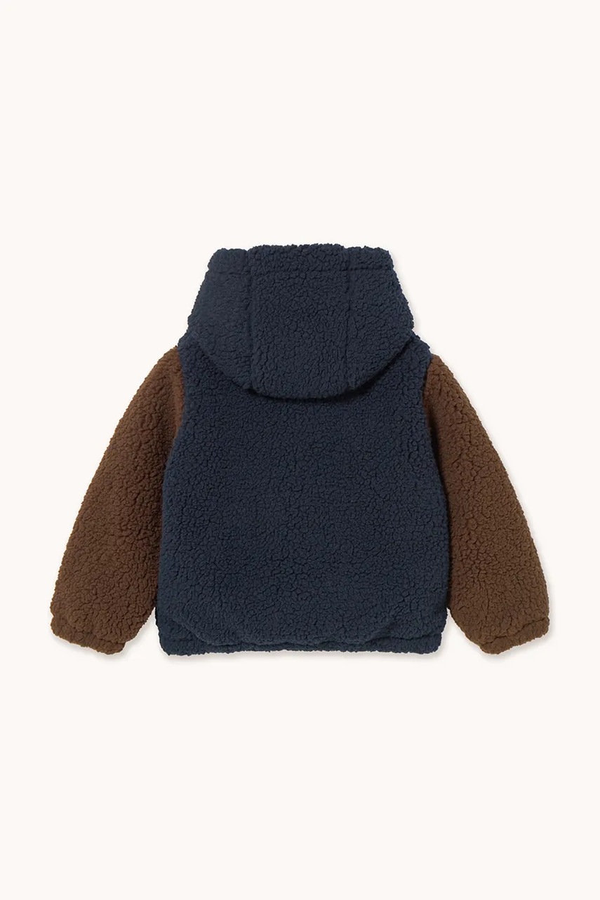 Dětská bunda Tinycottons COLOR BLOCK POLAR SHERPA HOODIE (obrázek 3)