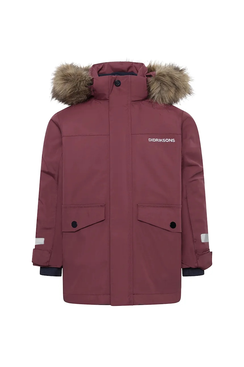 Детская куртка Didriksons BJÄRVEN KIDS PARKA 4 цвет бордовый 505991 Детская куртка Didriksons BJÄRVEN KIDS PARKA 4 цвет бордовый 505991