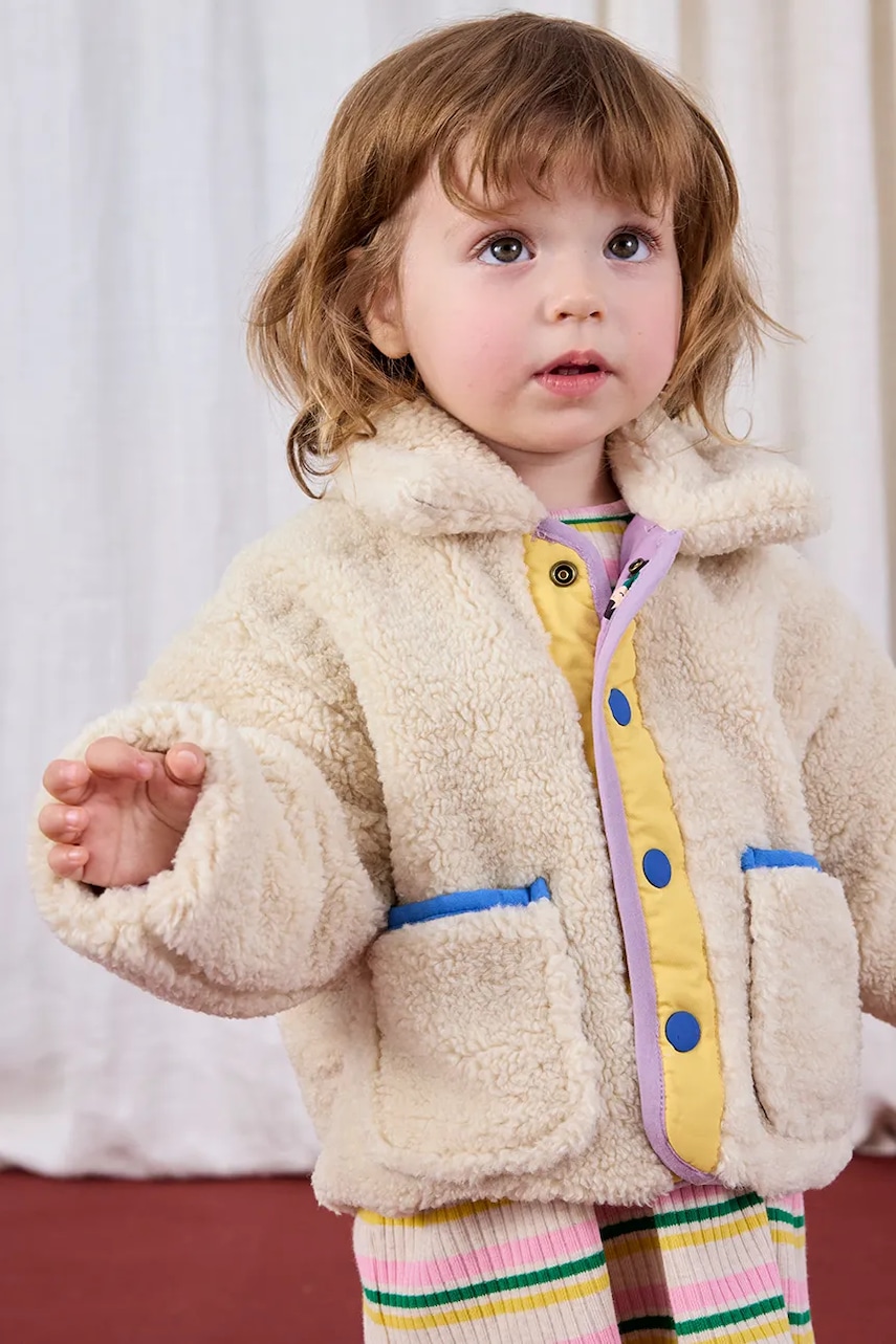 Bobo Choses geacă reversibilă pentru bebeluși Game Pawns culoarea bej, 225AB106