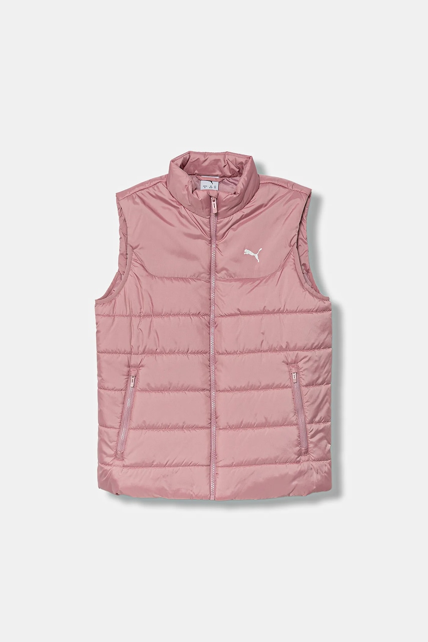 Puma vestă copii ESS Padded Vest culoarea roz, 685224 Puma vestă copii ESS Padded Vest culoarea roz, 685224