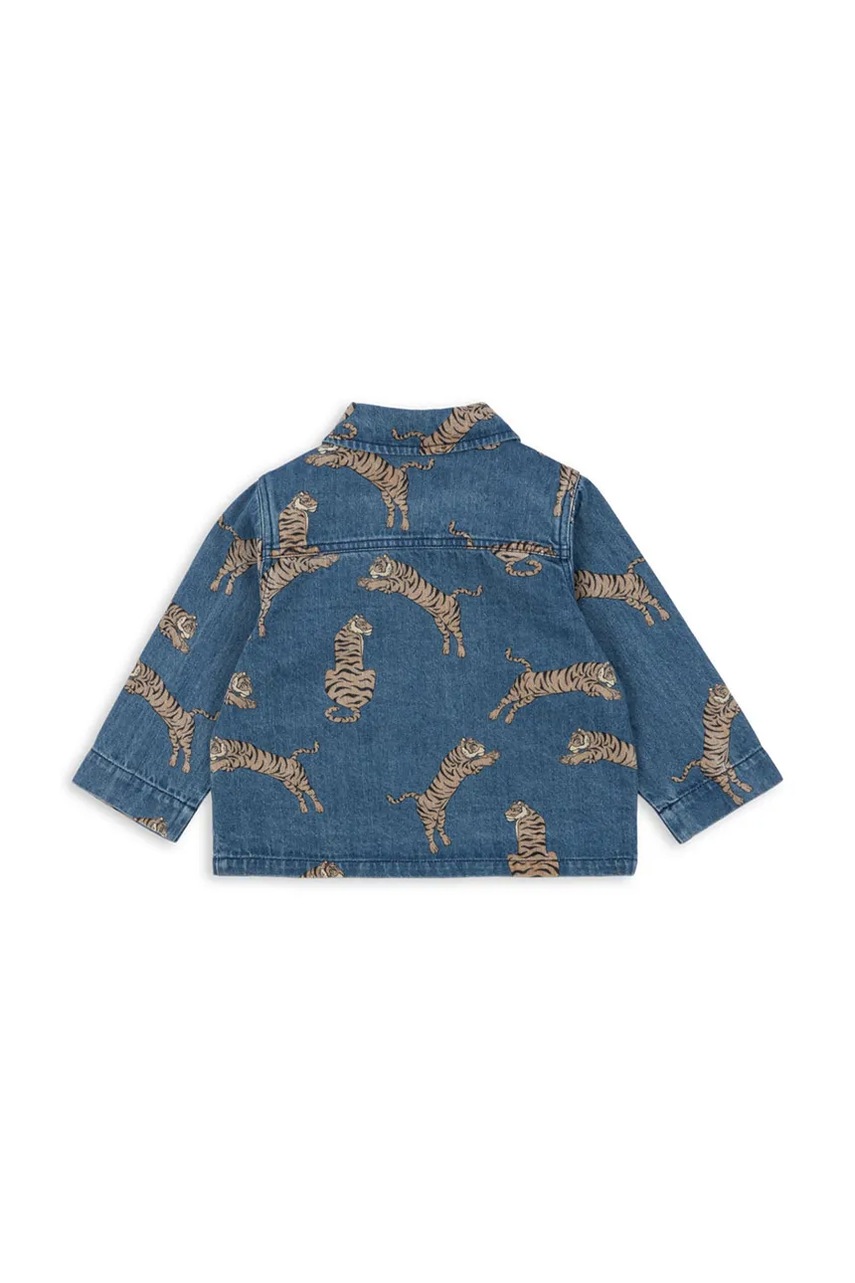 Детская хлопковая куртка Konges Sløjd MAGOT JACKET GOTS цвет синий KS103886