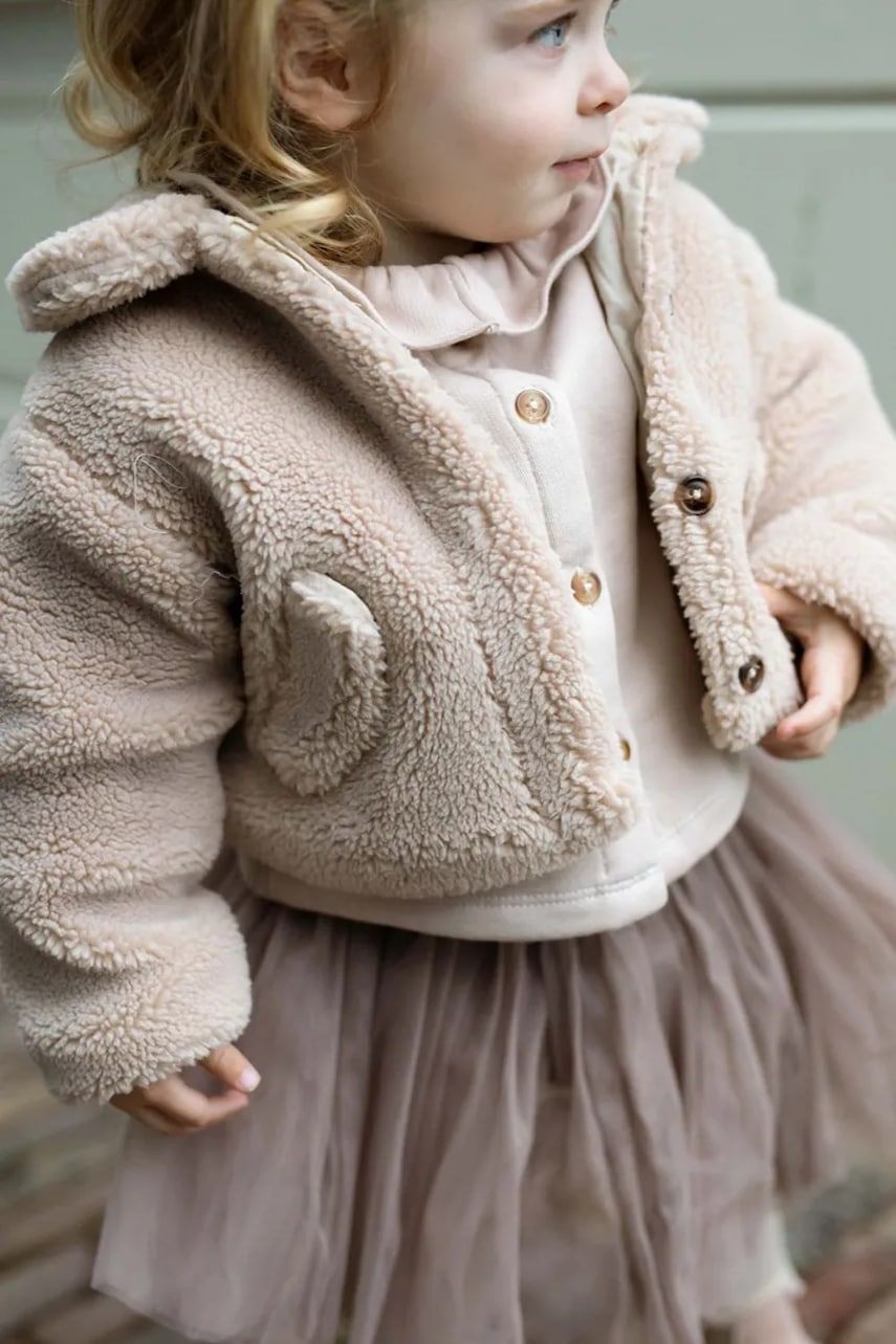 Donsje geacă copii Bettie Jacket Bunnies culoarea bej, 3041001