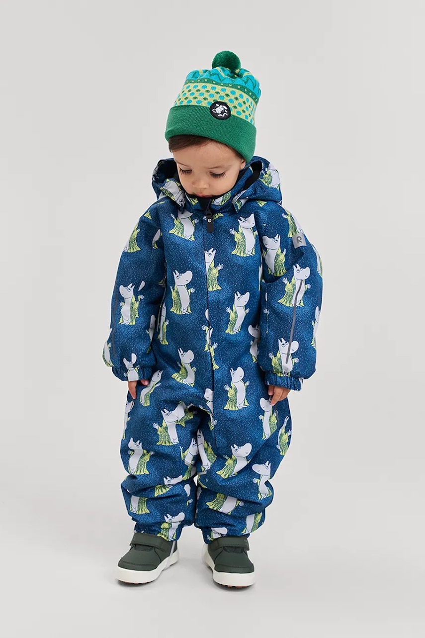 Reima salopetă copii Moomin Lyster culoarea verde, 5100011D