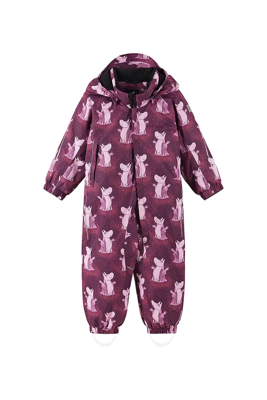 Reima salopetă copii Moomin Lyster culoarea bordo, 5100011D