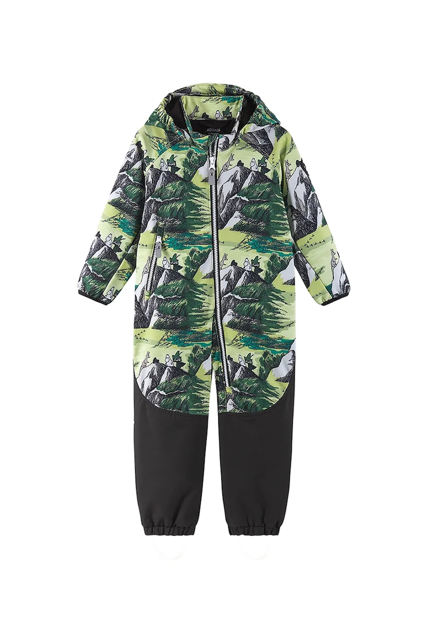 Reima combinezon bebe Moomin Mjosa culoarea verde, 5100328C