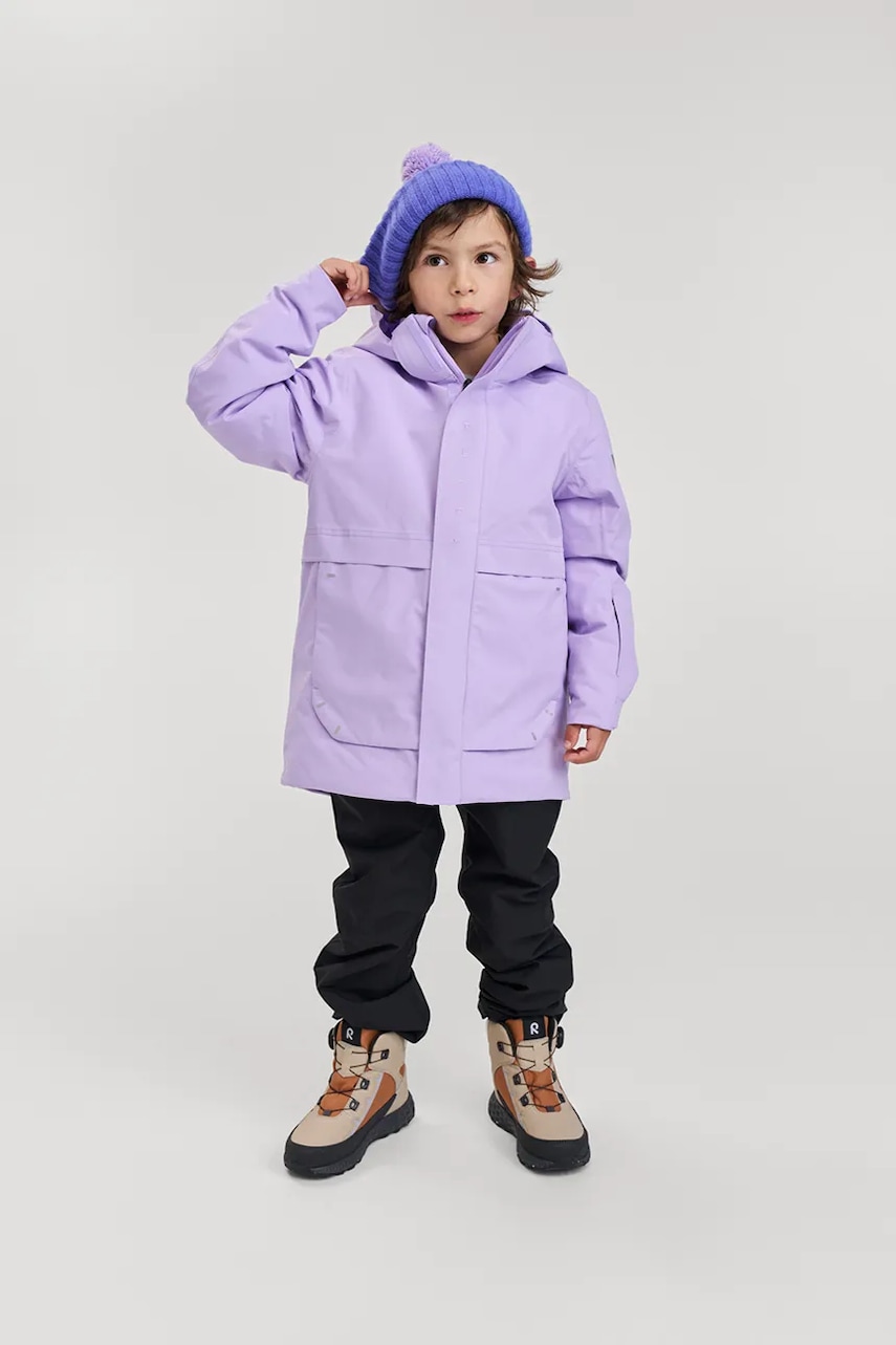 Reima geacă copii Kaamanen culoarea violet, 5100381A
