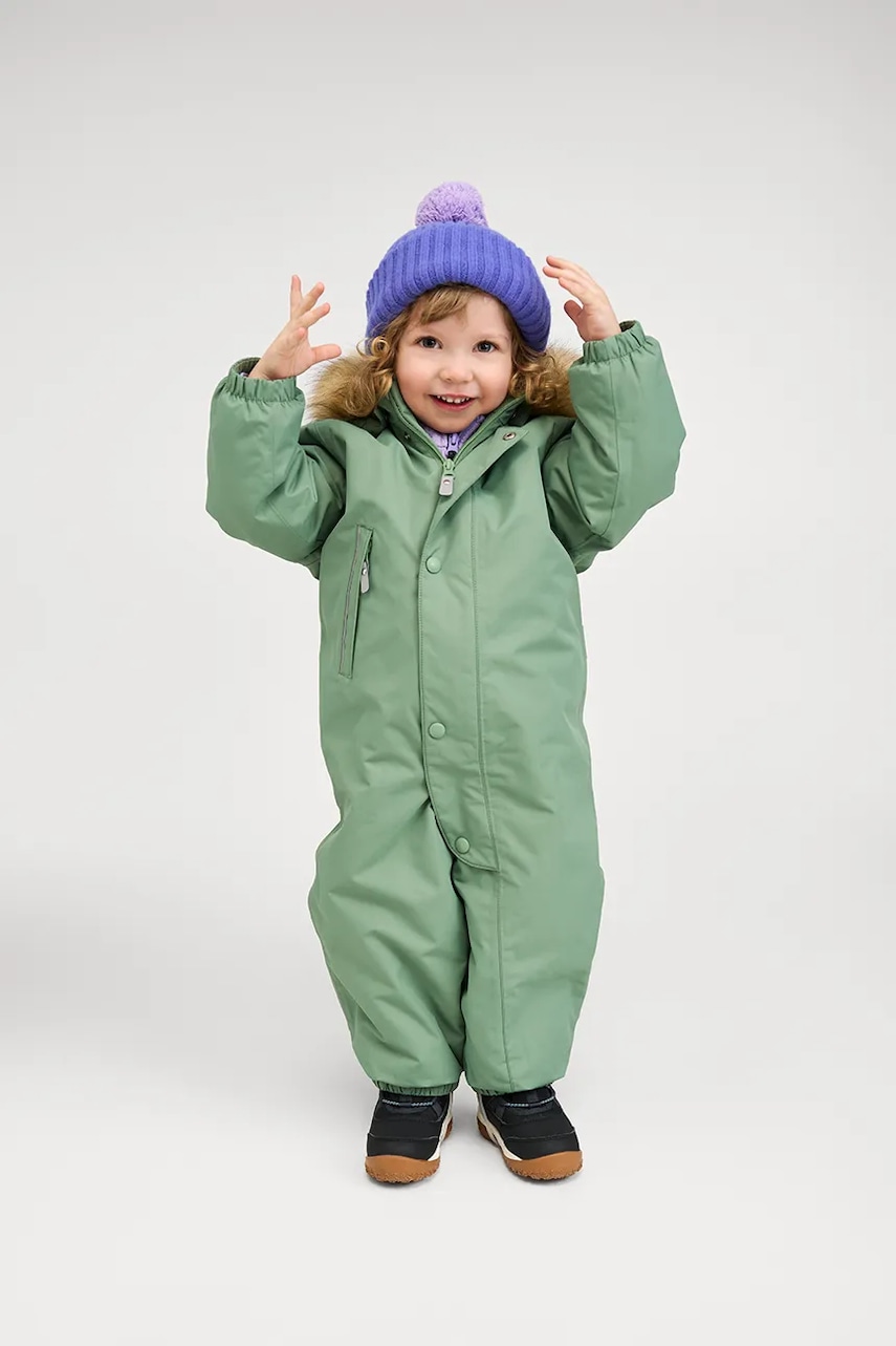 Reima combinezon bebe Gotland culoarea verde, 5100117C