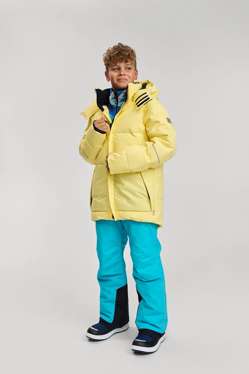 Reima geacă copii Ranua culoarea galben, 5100402A