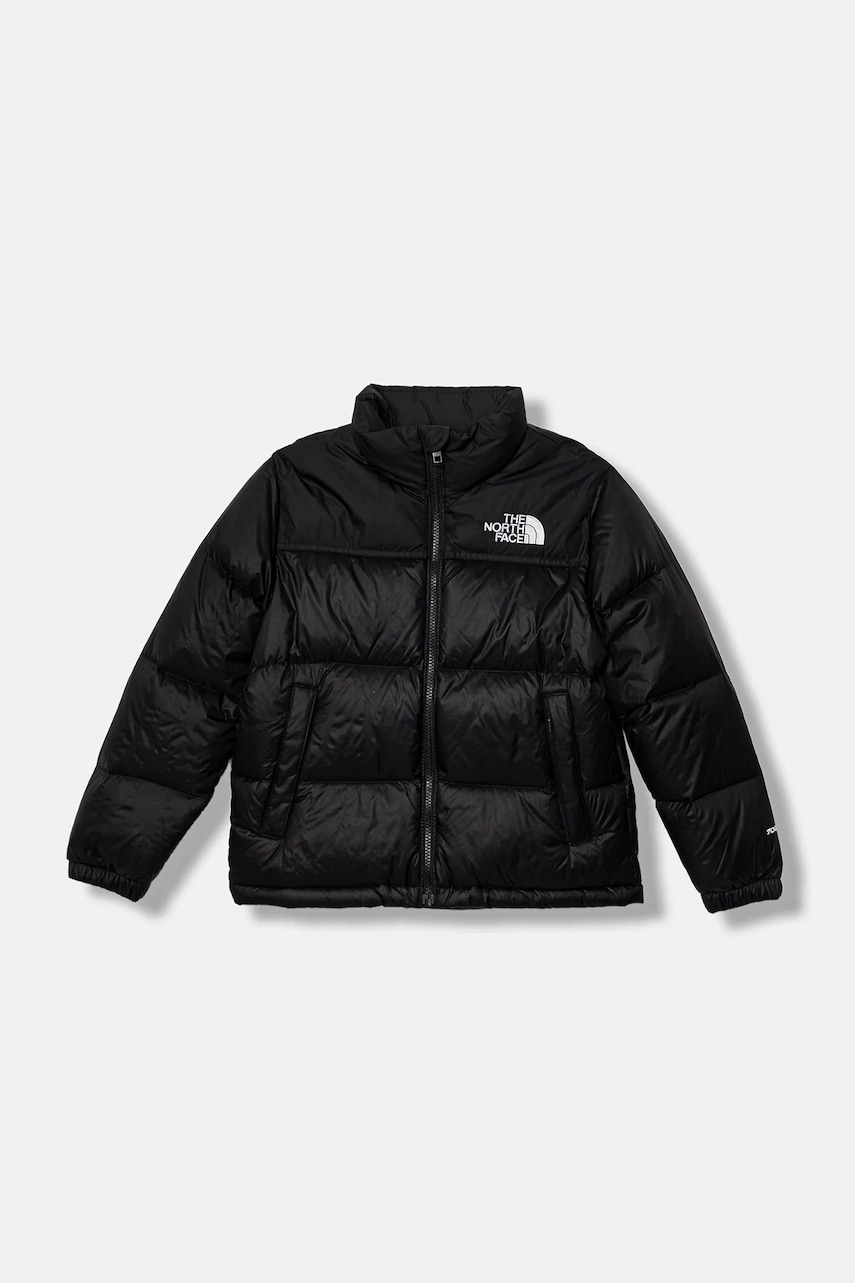 The North Face geacă de puf pentru copii TEEN 1996 RETRO NUPTSE JACKET culoarea negru, NF0A8A4CGOG1