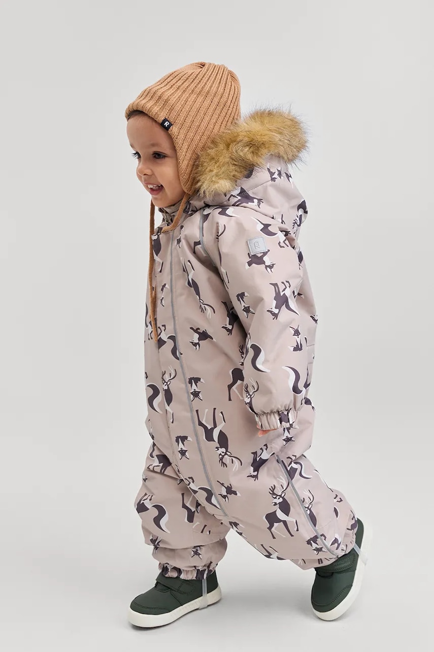 Reima combinezon bebe Lappi culoarea bej, 5100129C