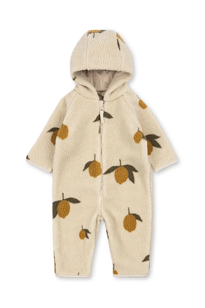 Levně Bunda Konges Sløjd JODY TEDDY ONESIE GRS béžová barva, KS103480