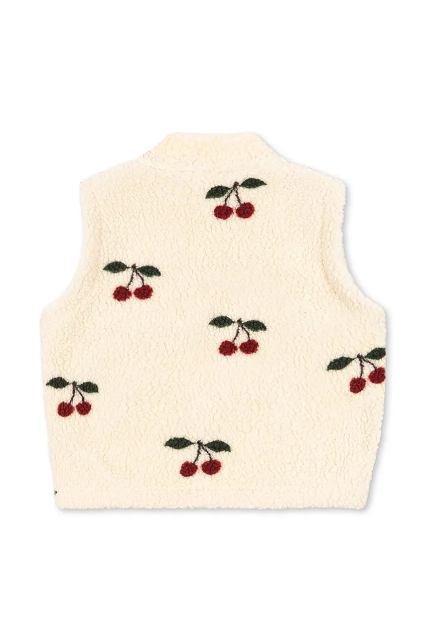 Детская безрукавка Konges Sløjd JODY TEDDY VEST GRS цвет бежевый KS103481