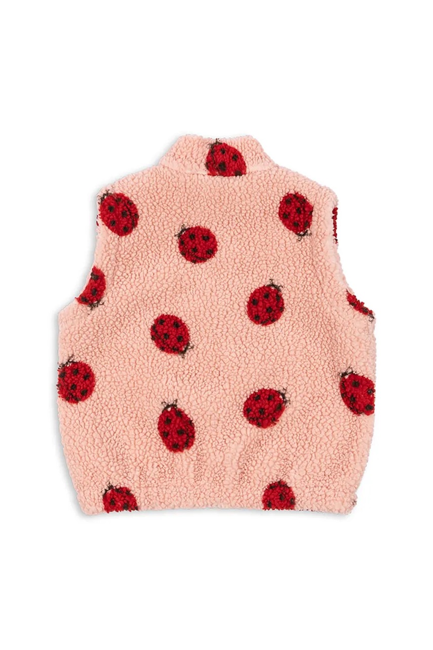 Детская безрукавка Konges Sløjd JODY TEDDY VEST GRS цвет розовый KS103481