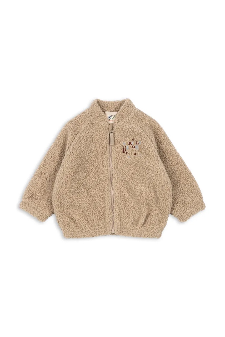 Куртка Konges Sløjd JAZZ TEDDY BOMBER JACKET GRS цвет бежевый KS103482