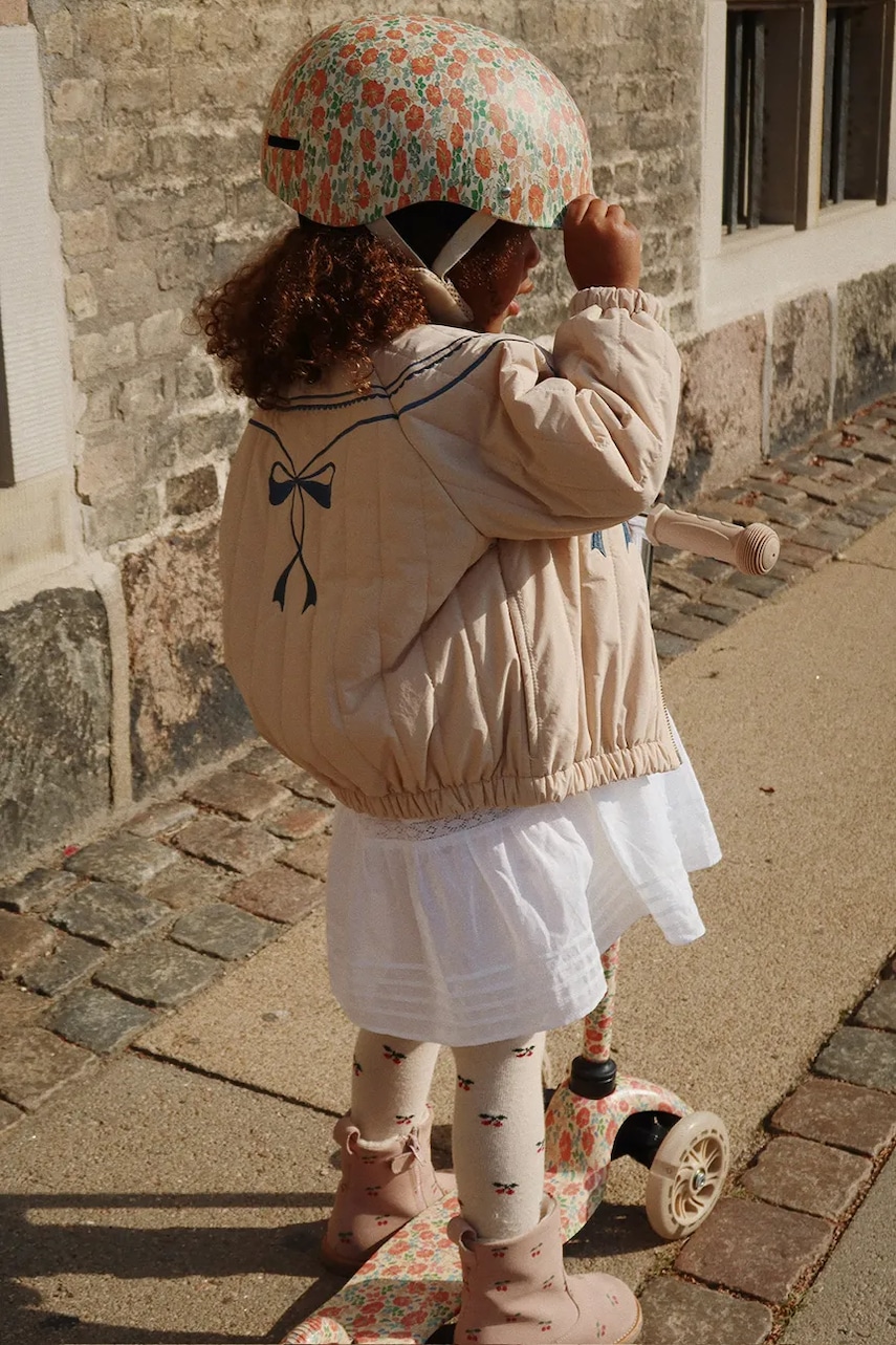 Levně Dětská bomber bunda Konges Sløjd JUNO BOMBER JACKET béžová barva, KS103484