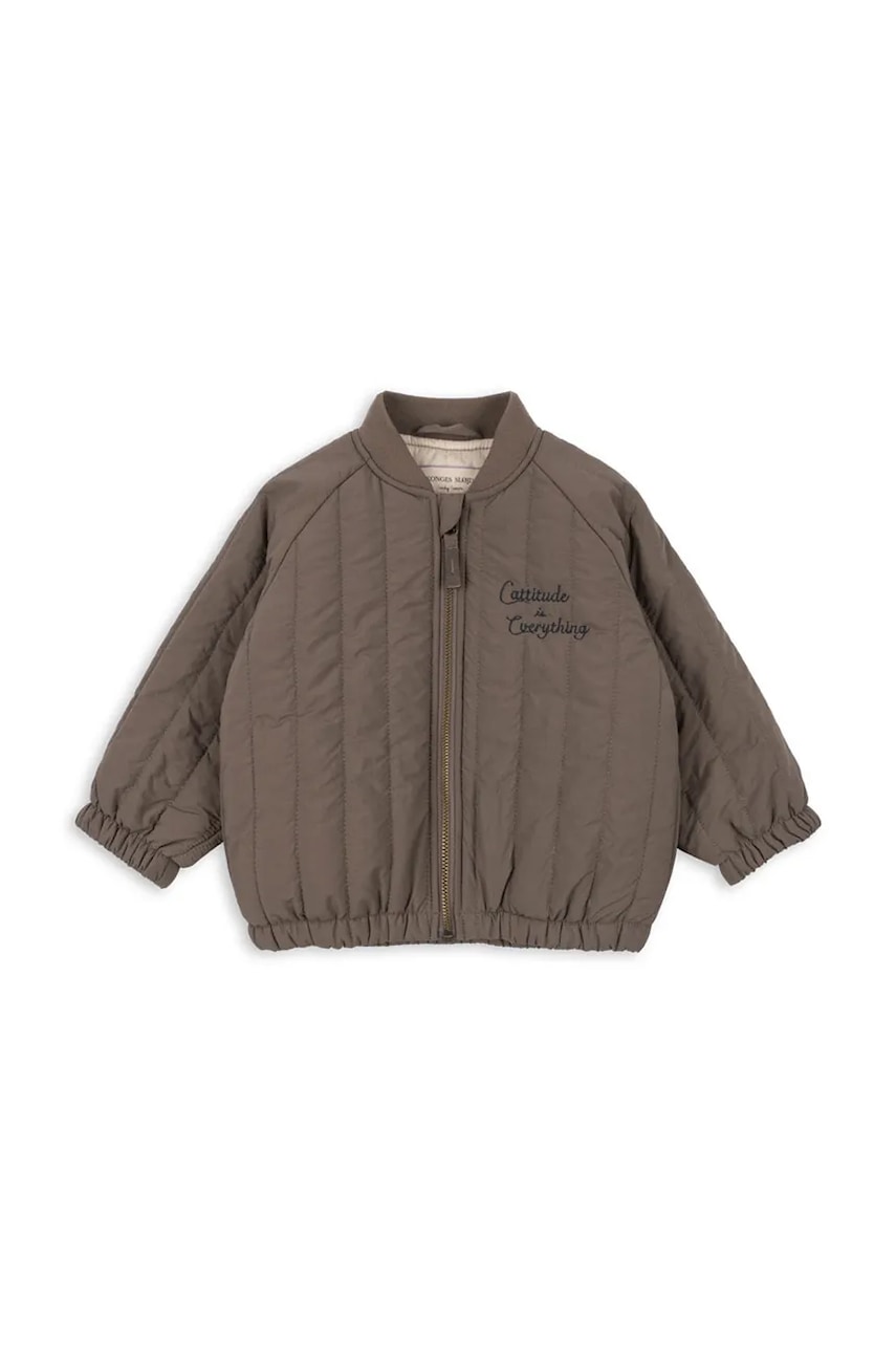 Детская куртка-бомбер Konges Sløjd JUNO BOMBER JACKET цвет коричневый KS103484 Детская куртка-бомбер Konges Sløjd JUNO BOMBER JACKET цвет коричневый KS103484