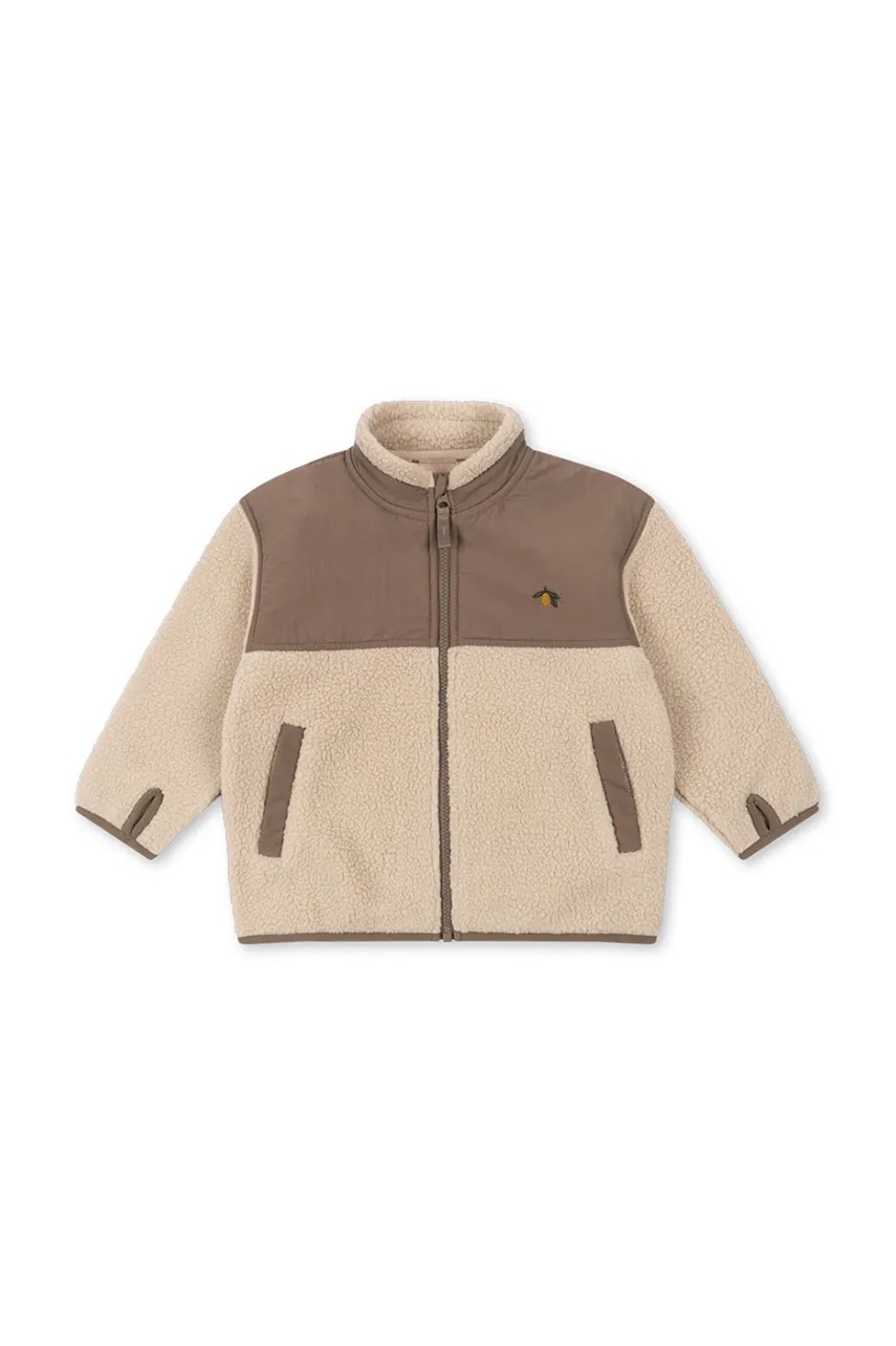 Детская куртка Konges Sløjd FLYNN FLEECE JACKET GRS цвет бежевый KS103464
