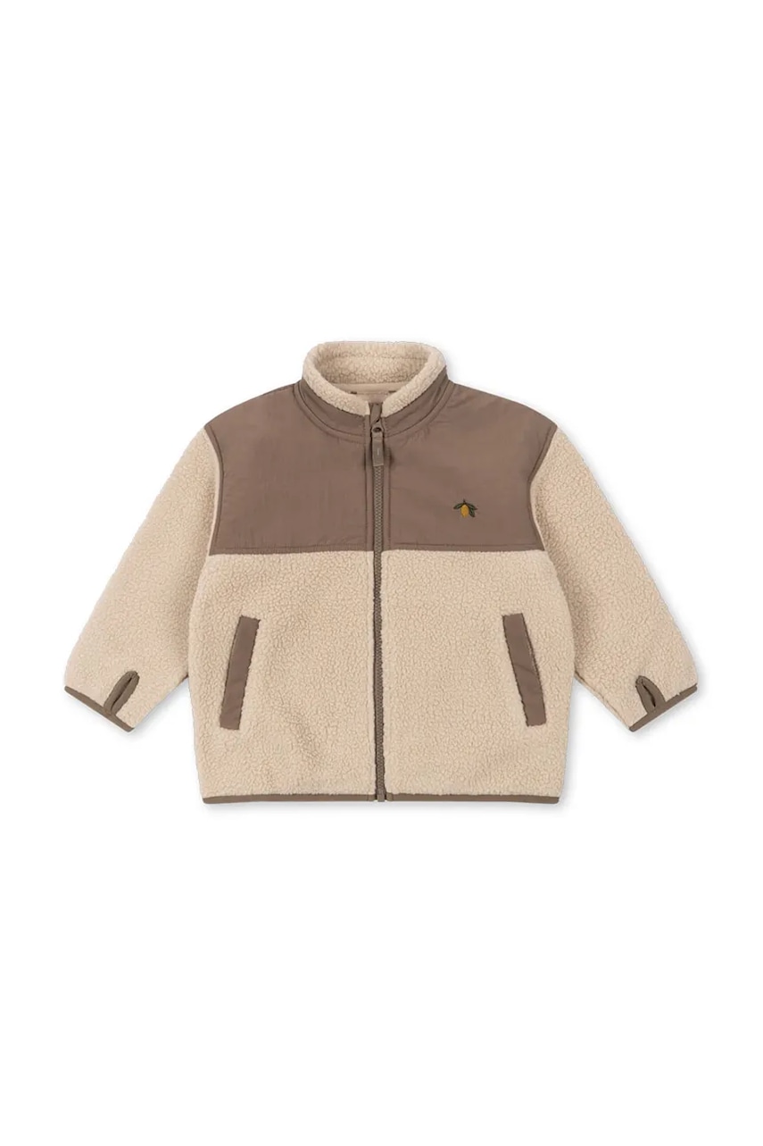 Детская куртка Konges Sløjd FLYNN FLEECE JACKET GRS цвет бежевый KS103464 Детская куртка Konges Sløjd FLYNN FLEECE JACKET GRS цвет бежевый KS103464