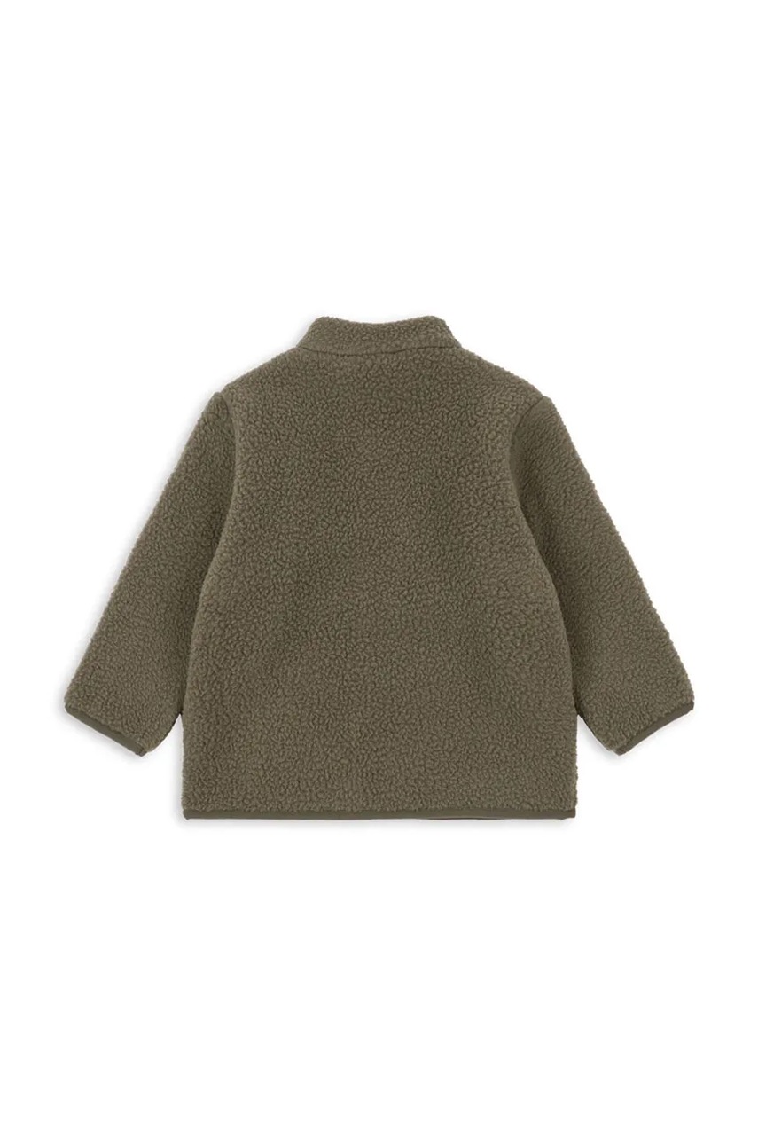 Детская кофта Konges Sløjd THERMY FLEECE JACKET GRS цвет зелёный KS103548