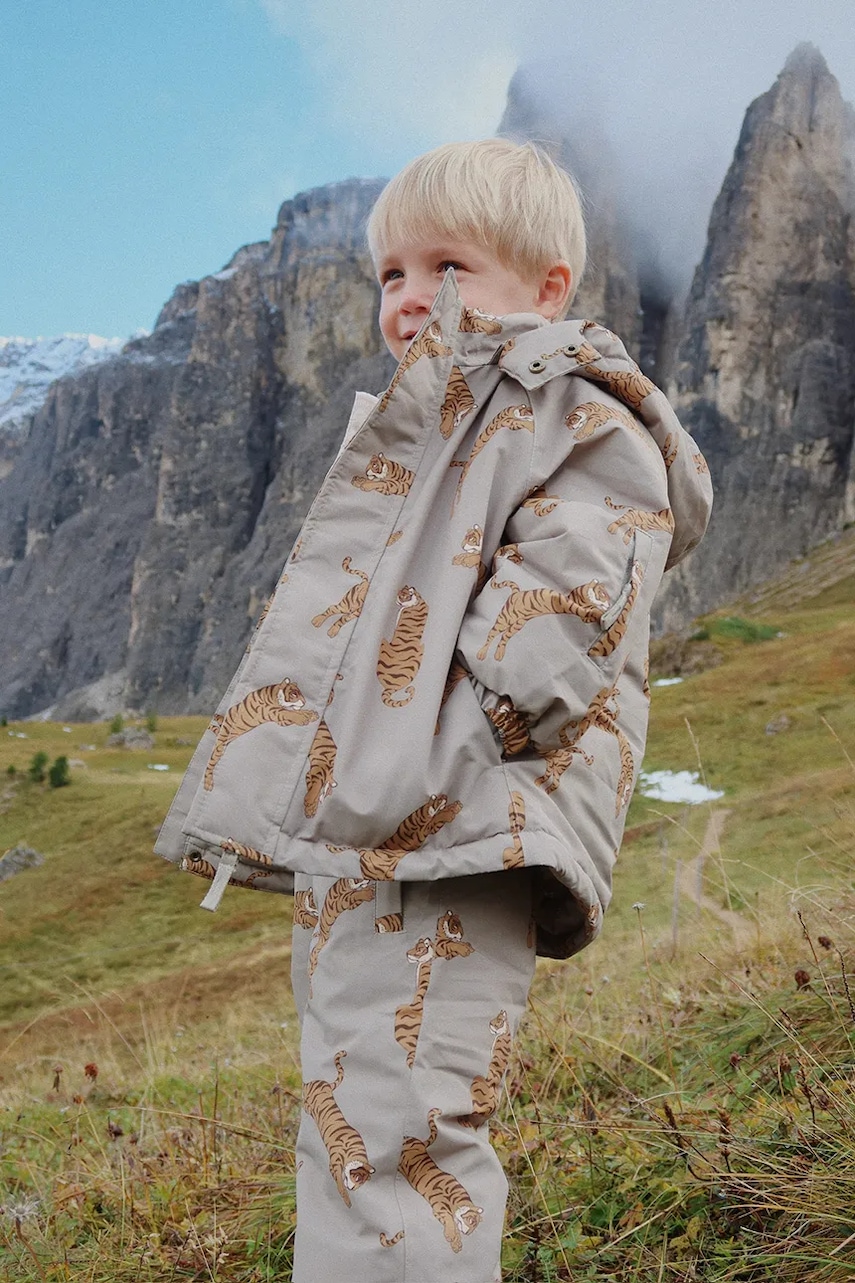 Konges Sløjd geacă copii MISMOU JACKET culoarea gri, KS103513