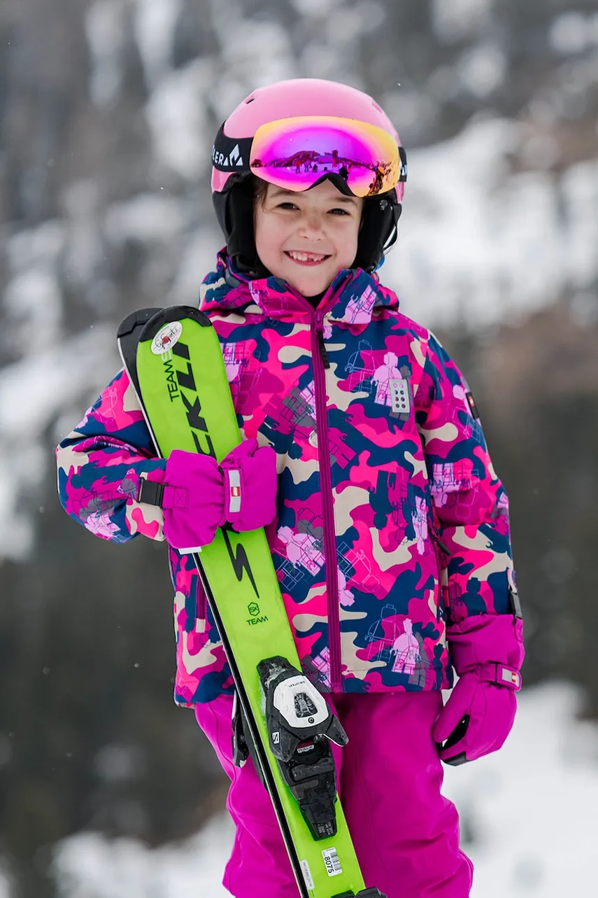 Lego salopetă copii LWJERI 704 culoarea roz, 11010976