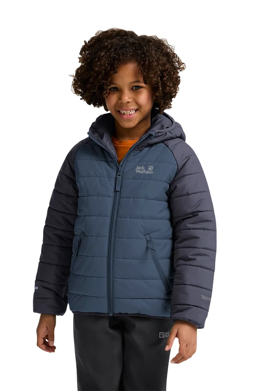 Levně Dětská bunda Jack Wolfskin ZENON JKT KIDS tmavomodrá barva, A65455