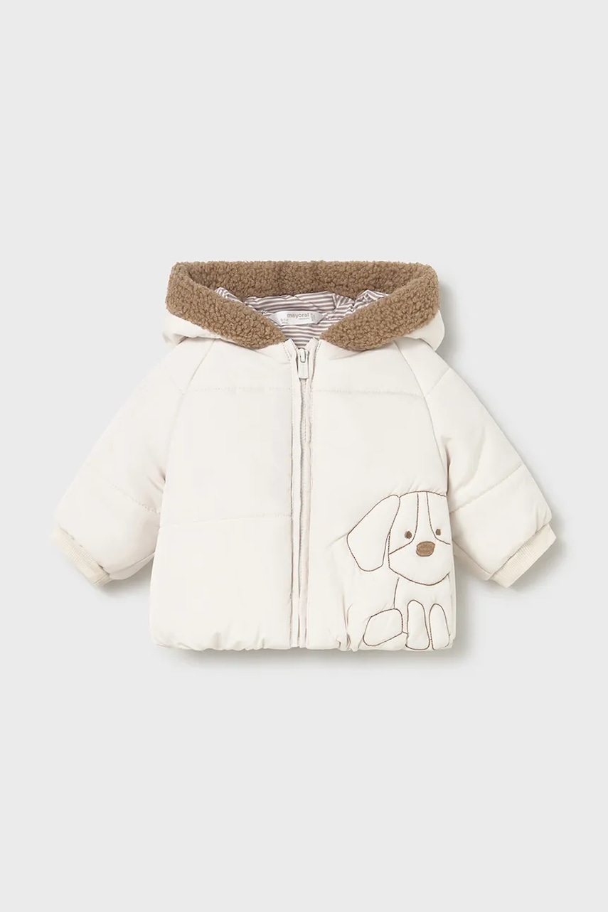 Mayoral Newborn geacă bebe culoarea bej, 2410