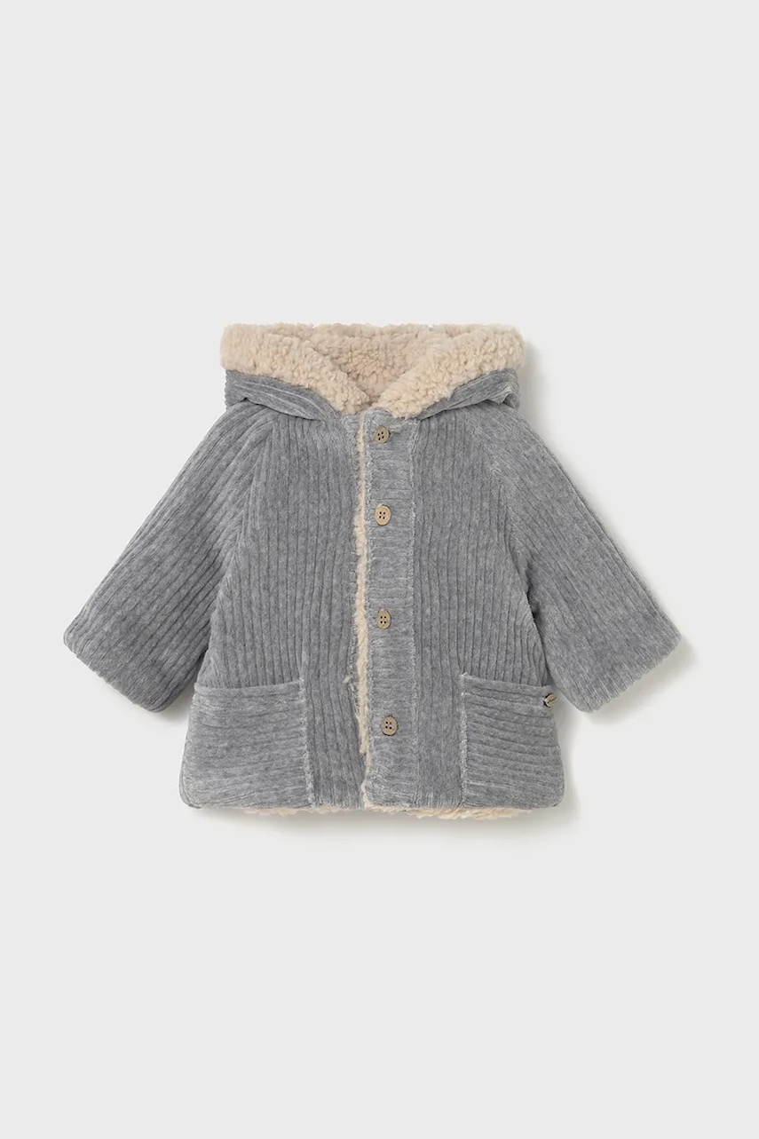 Mayoral Newborn geacă bebe culoarea gri, 2496
