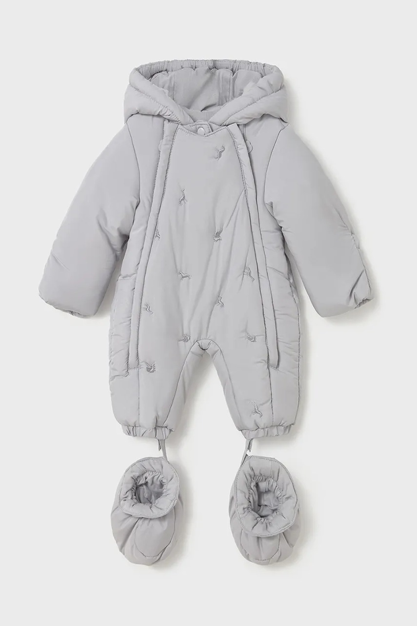 Mayoral Newborn combinezon bebe culoarea gri, 2603