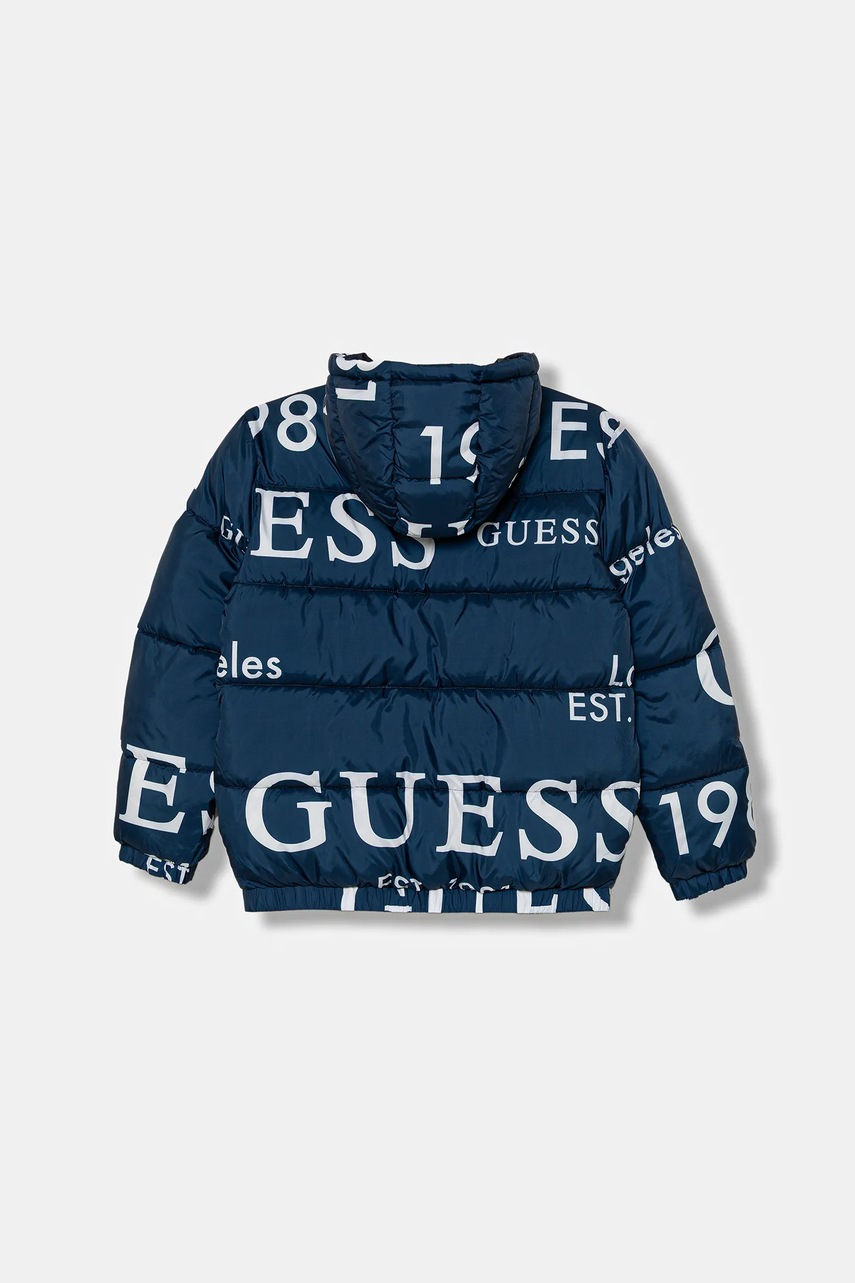 Дитяча куртка Guess колір синій H5BJ00 WCFM0