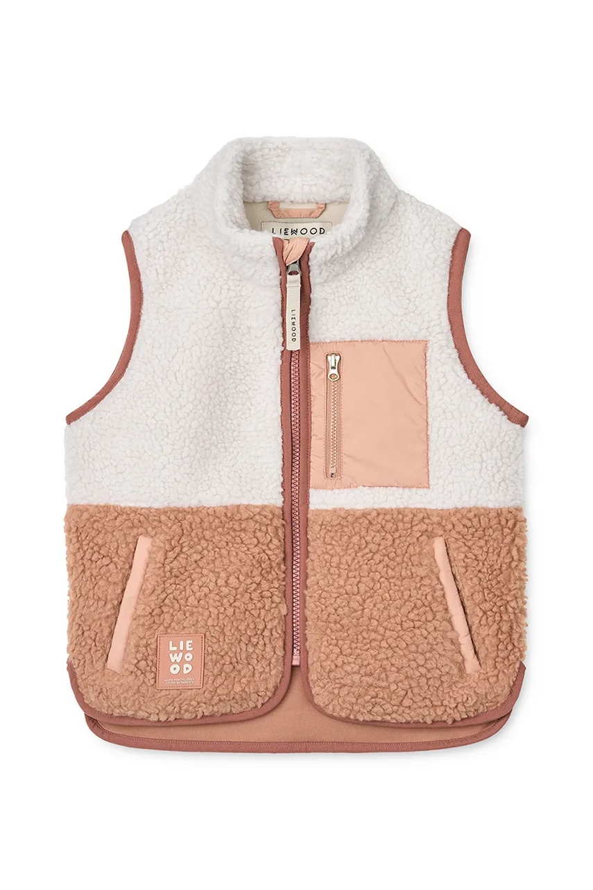 Liewood vestă copii Vada Pile vest culoarea portocaliu, LW14942