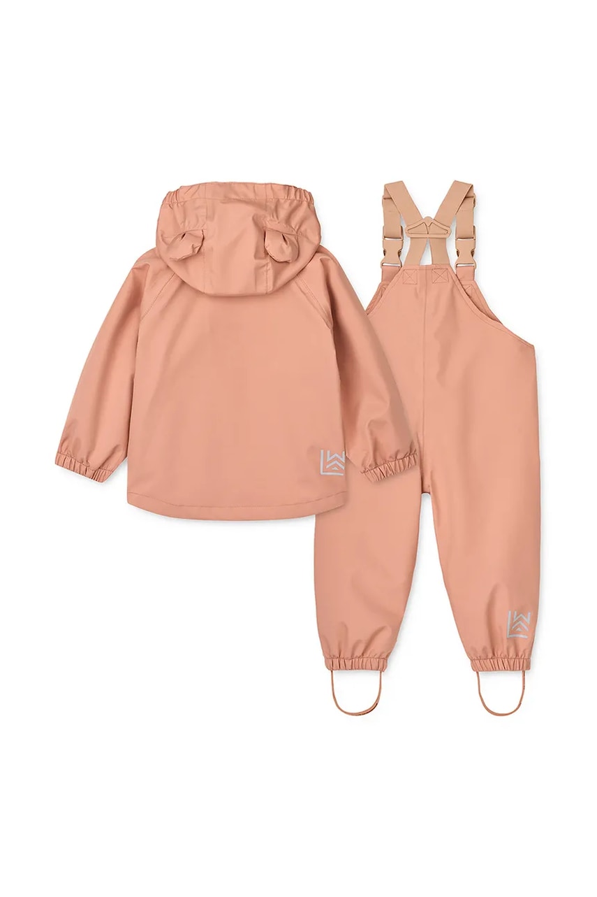 Куртка и штаны для младенцев Liewood Manu Rainwear Set цвет оранжевый LW19910 Куртка и штаны для младенцев Liewood Manu Rainwear Set цвет оранжевый LW19910