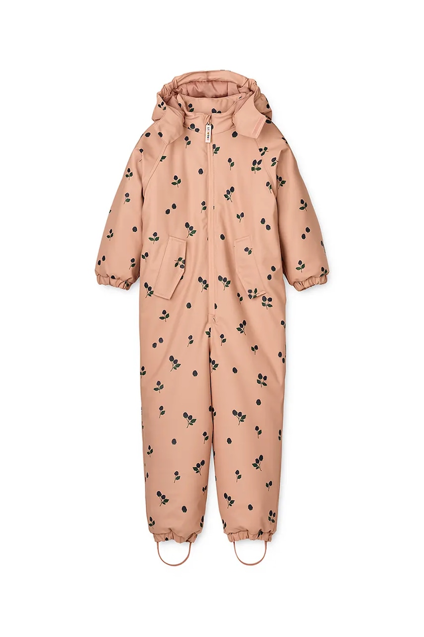 Liewood salopetă copii Maddy PU Rainsuit culoarea portocaliu, LW20049