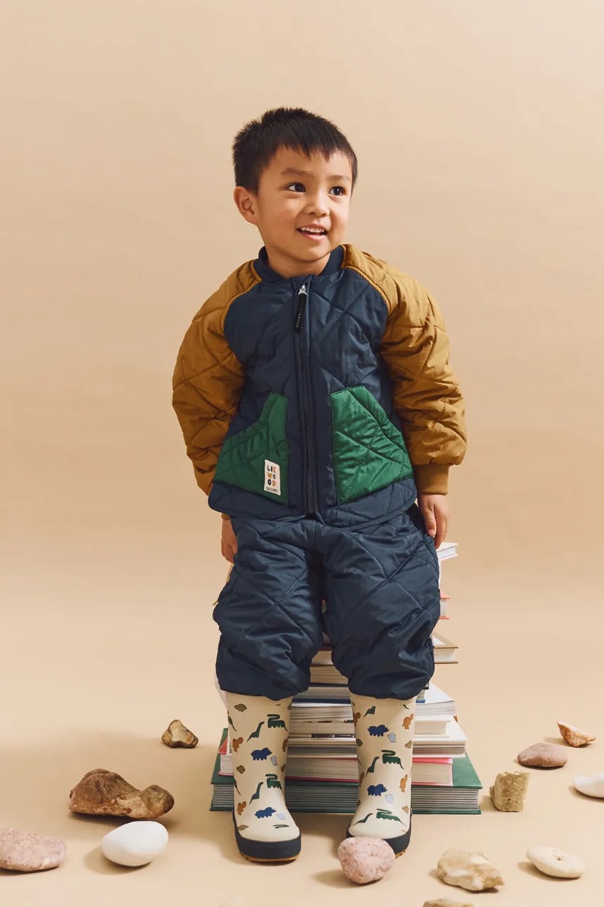 Liewood jachetă și pantaloni pentru copii Zella Thermo Set culoarea bleumarin, LW20272