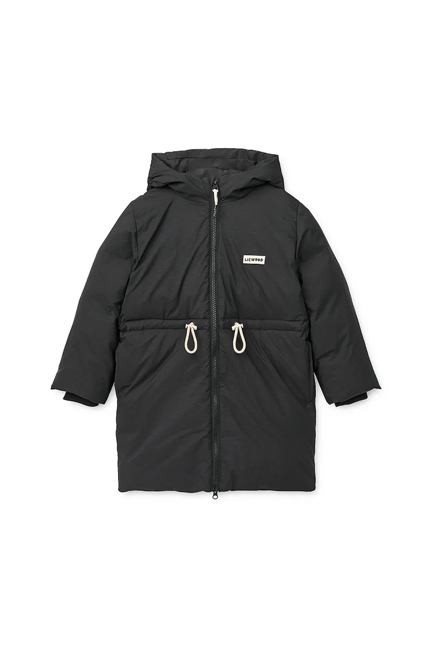 Liewood geacă copii Bille Long Down Jacket culoarea negru, LW20273