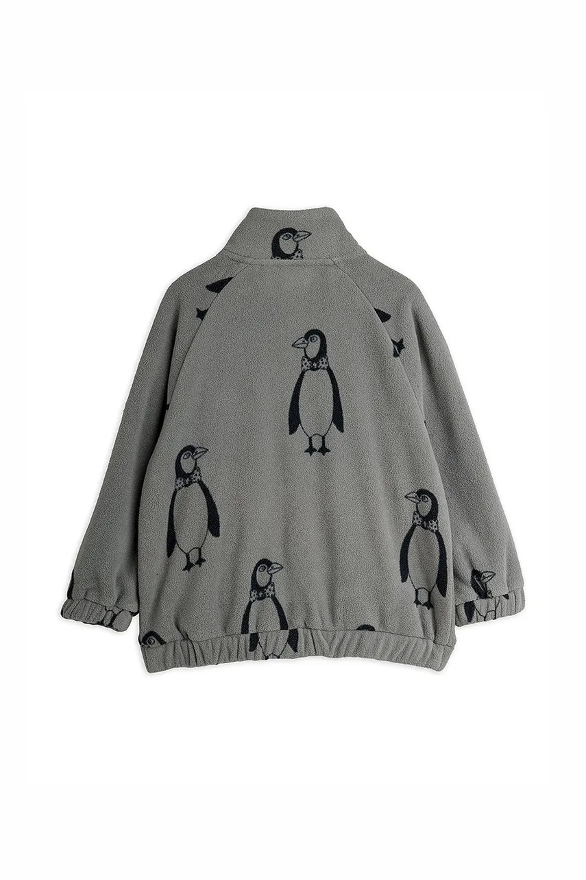 Детская куртка Mini Rodini Penguin цвет серый 11000091