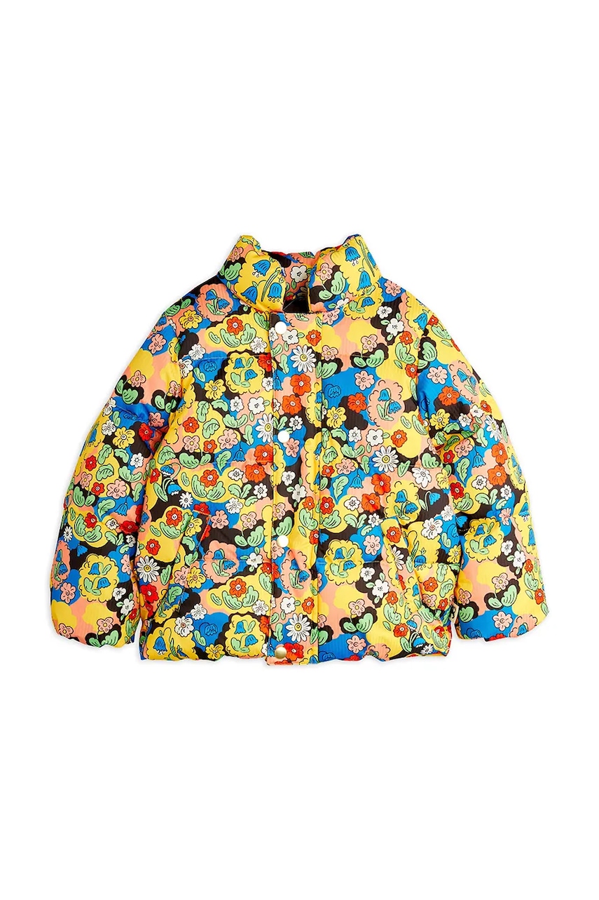 Детская куртка Mini Rodini Flowers цвет жёлтый 25710115 Детская куртка Mini Rodini Flowers цвет жёлтый 25710115