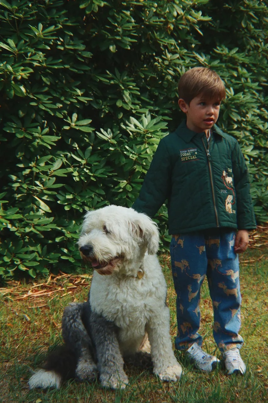 Konges Sløjd geacă copii JUNO COLLAR JACKET culoarea verde, KS105179