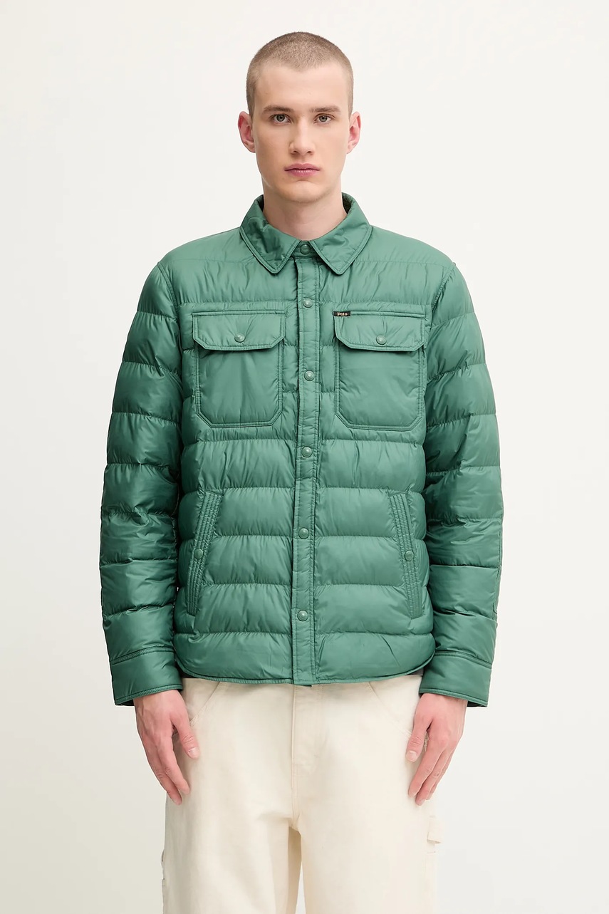 Levně Bunda Polo Ralph Lauren zelená barva, přechodná, 710968888