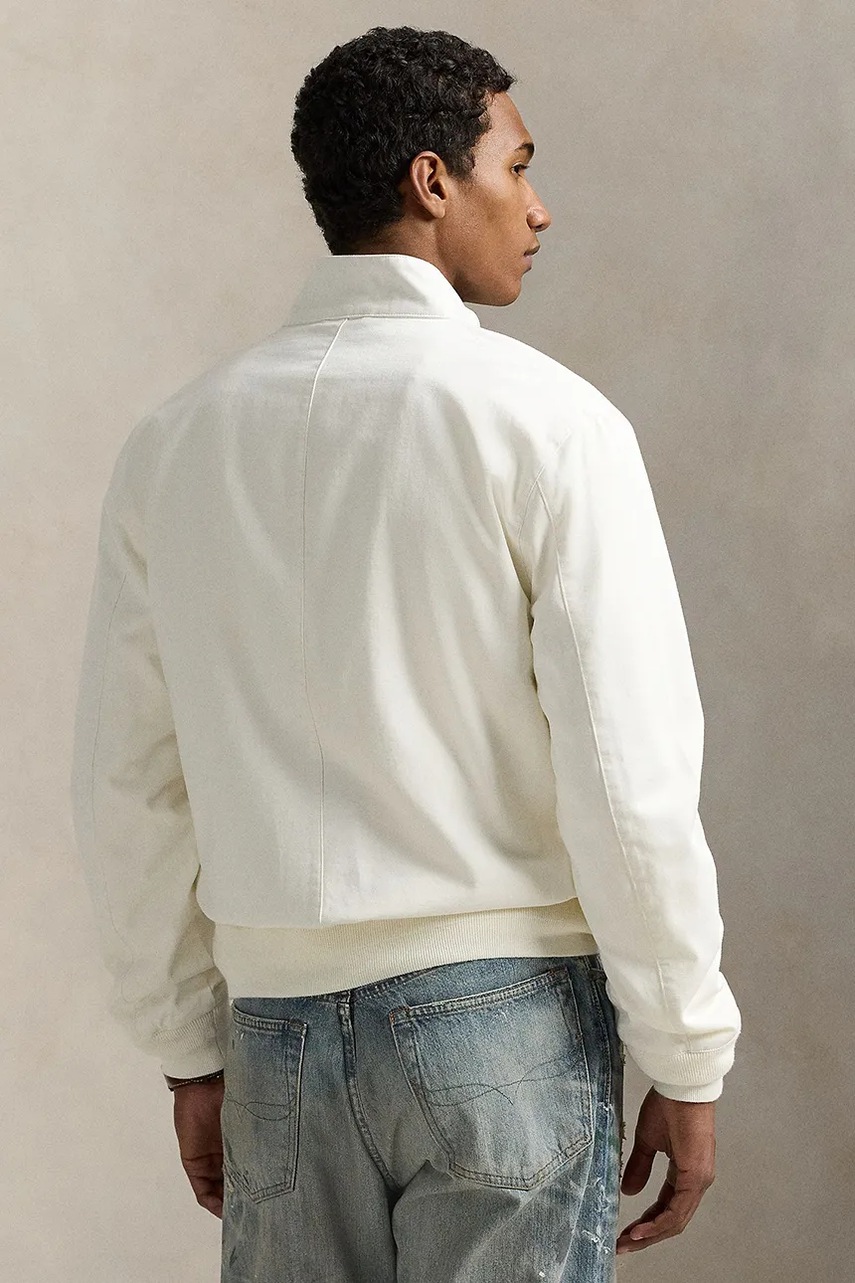 Куртка-бомбер Polo Ralph Lauren цвет белый демисезонная 710970569