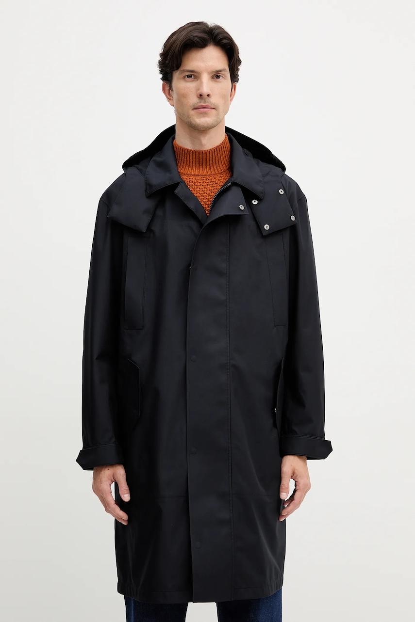 BOSS palton BECKHAM X BOSS culoarea negru, 50553094