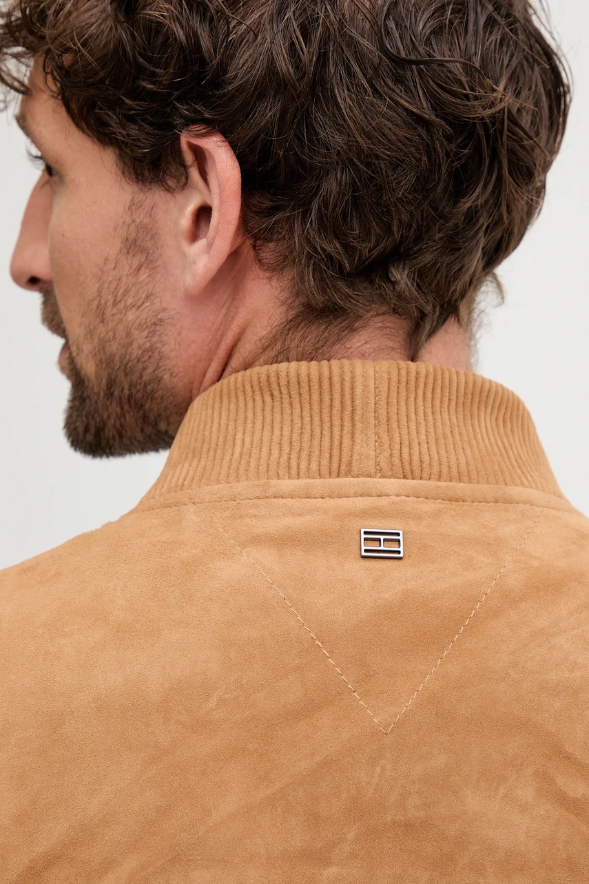 Semišová bomber bunda Tommy Hilfiger (obrázek 6)